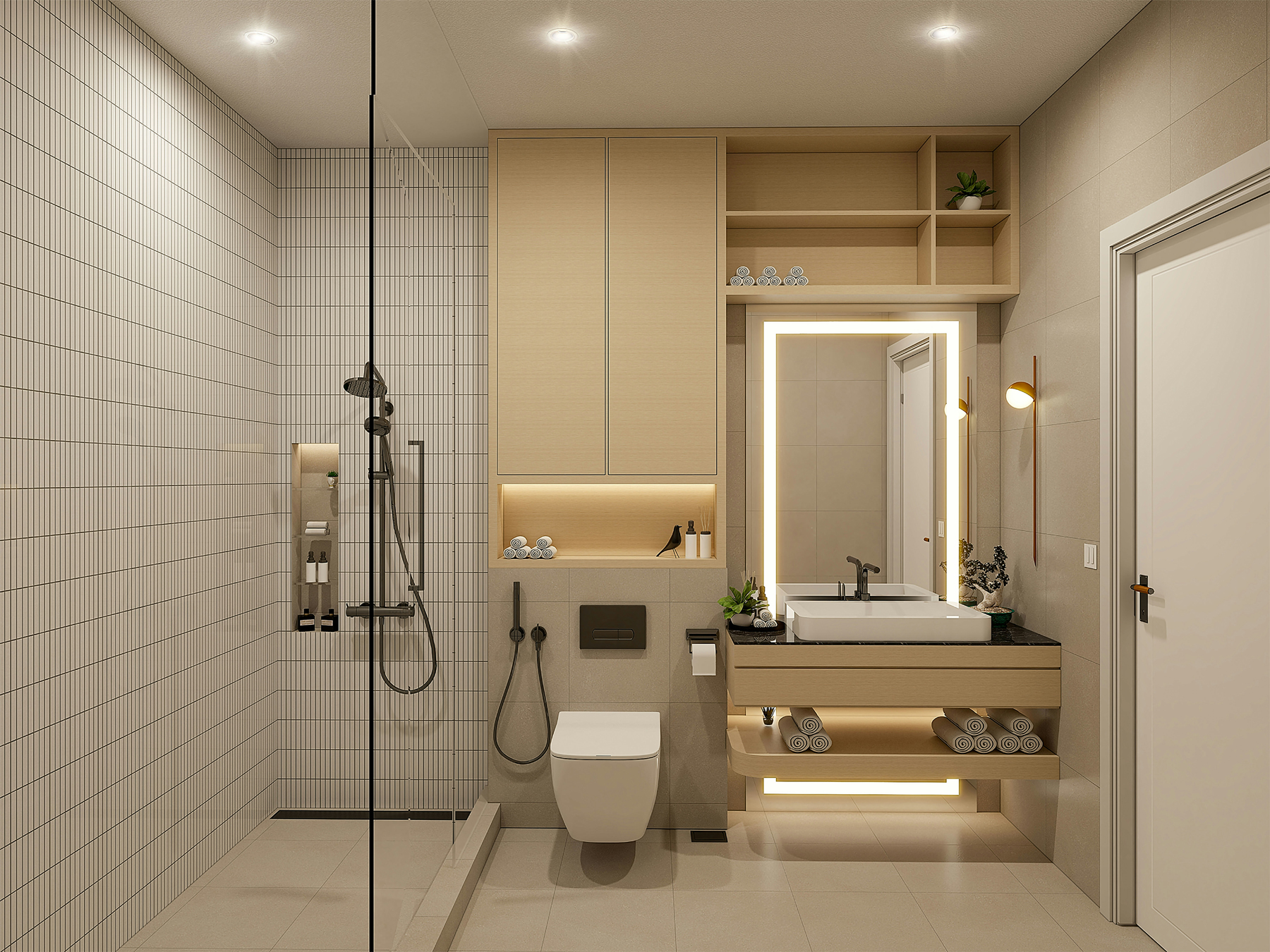 Elektrische Reinigungsbürste im Badezimmer
